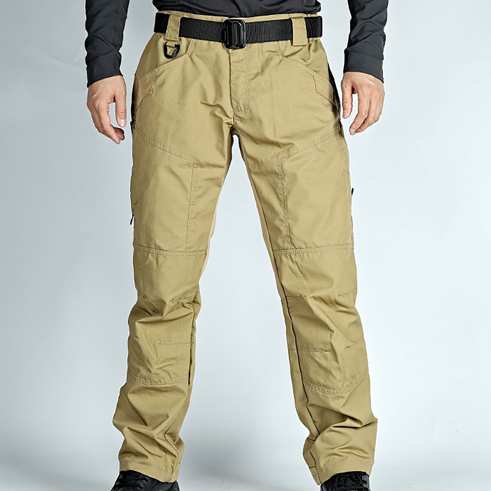 RLATCR Men's Outdoor Hiking Pants High Waist Water Military Cargo