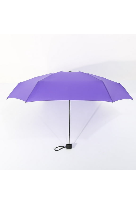 Mini 5-Fold Compact Umbrella - Lightweight Windproof Travel Umbrella with Sun & Rain Protection, Fits in Pocket