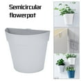 thumbnail image 1 of RLATCR Wall Flower Pots Indoor and Outdoor Balcony Wall-Mounted Plastic Garden Flower Pots Decor Planter Flower Garden Pots, 1 of 5