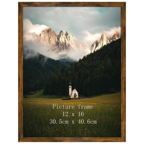 RLAVBL 12x16 Classic Home Gallery Picture Frame, Brown