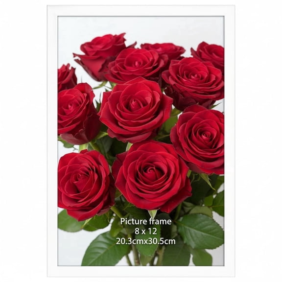 8x12 Classic Home Gallery Picture Frame, White