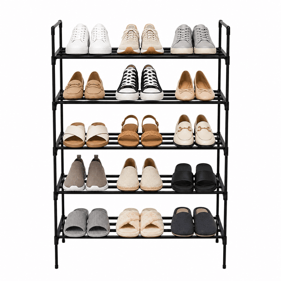 RLBOSFLSOT 5-Tier Stackable Shoe Rack, 29.9