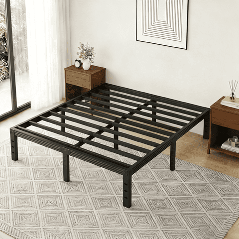 RLDVAY 12 inch King Bed Frame,Heavy Duty Metal Platform,No Box Spring Needed,Noise-Free,Easy Assembly