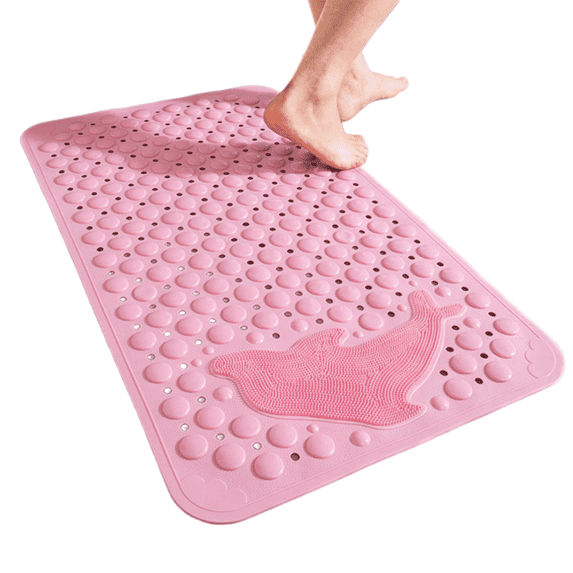 RLESO 2026 New Anti Slip Shower Mat Stimulating Foot Massage Tub Mat Non-Slip Bath Mats for Comfort for Bathrooms Showers Tubs Home Use
