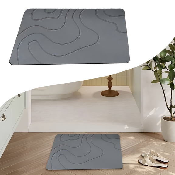 RLESO 2026 New Bath Stone Mat,Fast-Absorbing,Quick-Dry,And Non-Slip,Premium Bathroom Mats,Inspired Diatomaceous Earth Bath Mat Stone Bath Mat for Bathroom, Shower, Spa, Home, 1 Pcs,23.62X15.76In