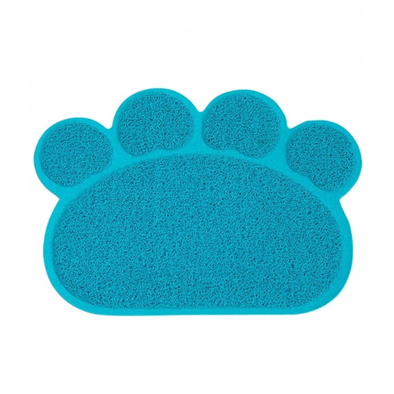 RLESO 2026 New Cat Litter Mat Exclusive Cat Scratching Toy Litter Matt for Cat Premium Pvc Material Cat Rug Sky Blue S for Litter Cleanup Scratching Pet Comfort Indoor Use