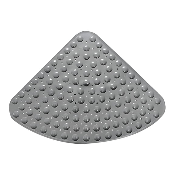 RLESO 2026 New Corner Shower Mat Shower Mat Quarter Circle Bath Mats with Suction Cup&Holes Large Shower Tray Mat 54 X 54 Cm for Shower Triangular Bathroom Or Bath Towels for Bathroom Extra Large