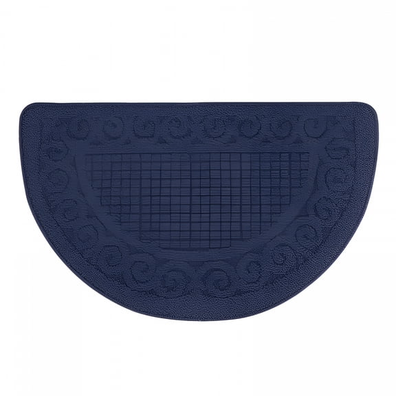 RLESO Half Round Door Mat Indoor Half Circle Entrance Rugs Outdoor Half Moon Entryway Rug Half Round Front Door Mats Rubber Welcome Mat Non Slip