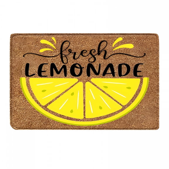 RLESO 2026 New Home Decor Door Mat Lemon Door Mats Lemon Welcome Mat Outdoor Rug Lemon Door Mats Outside Spring Summer Door Mat Sunshine Decorative Summer Doormat Fall Door Mat