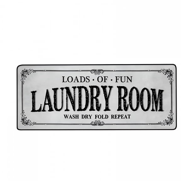 RLESO 2026 New Laundry Room Rug Runner Non Slip Laundry Mats Mudroom Runner Farmhouse Kitchen Floor Mat Bathroom Laundry Room Decor Accessories( Grey, 20 X 47 Inch )