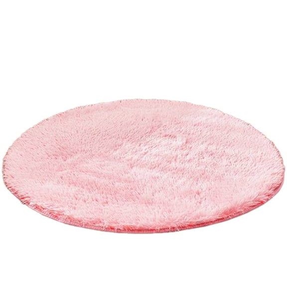 RLESO 2026 New Pink Fluffy Rug Hanging Basket Cushion Area Rug Silver Long Plush Rug Plush Rug for Bedroom Living Room Nursery Reading Nook Pink