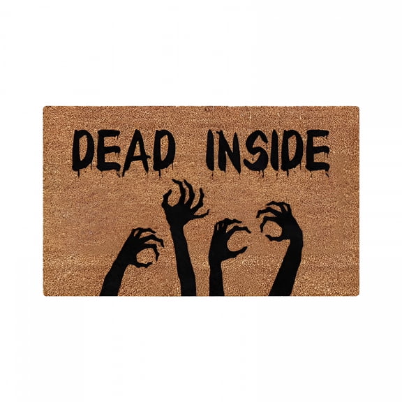 RLESO 2026 New Stay Spooky Doormat Halloween Welcome Indoor and Outdoor Mat Fall Entrance Artificial Coir Rug Spooky Skeleton Sign Gothic Home Decoration Warm House Gift, 24"X16"