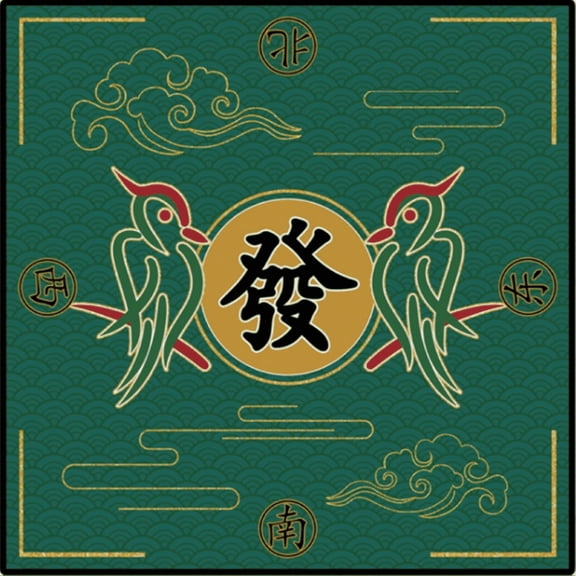 RLESO 2026 New Table Mat Comfortable Dust Free Surface Game Mat for Card Non Slip Hexagonal Base Table Placemats Dark Green for Card Games Tabletop Games Dining Or Protecting Surfaces During Play.