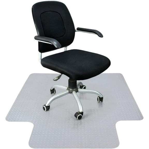 RLESO 48" X 36" X 1/8" Heavy Duty Carpet Chair Mat with Lip,Transparent Chair Mat for Office Chair Rug Carpet Floor Computer Desk Low and Medium Pile Carpets