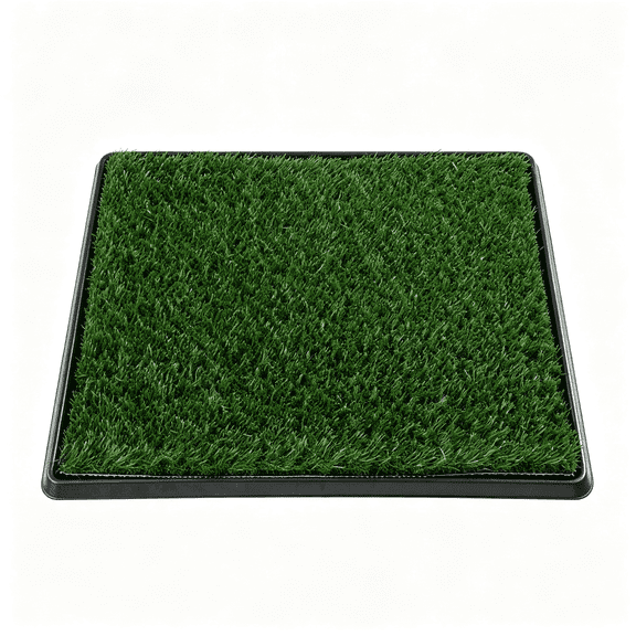 RLESO Artificial Grass Puppy Pee Pad with Tray,Reusable Dog Potty Training Mat for Indoor&Outdoor Use,Easy Clean Artificial Turf Surface for Dogs and Small Pets,Fake Grass Potty