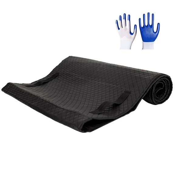 RLESO Creeper Pad Car Repair Mat Black Automotive Rolling Pad for Working on the Ground 70X150Cm
