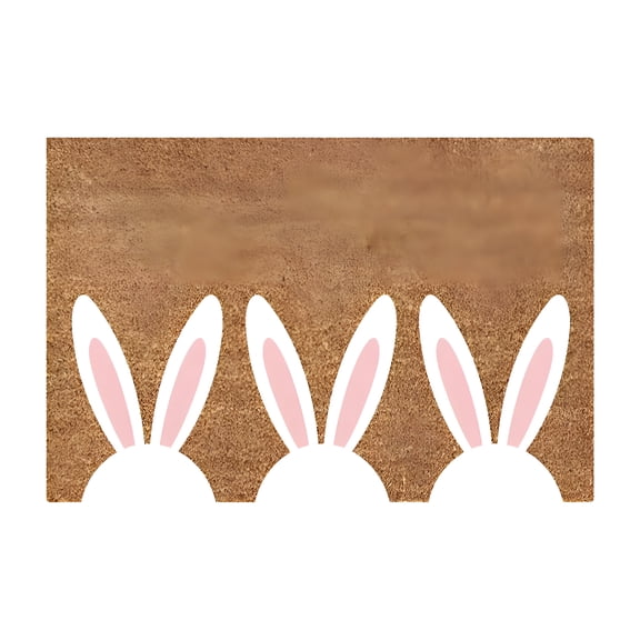 RLESO Easter Bunny Welcome Doormat Coir Mat Outdoor Funny Door Mats Small Outside Door Mat Indoor Mat for Carpet Easy Clean Entryway Rug Door Mat Doormat for Indoor Or Outdoor Use,16X24"