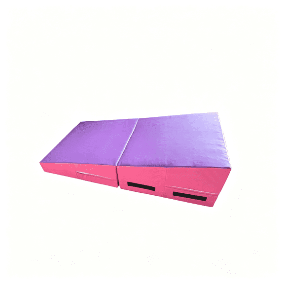 RLESO Gymnastics Incline Mat,Cheese Wedge Skill Shape,Supportive Cushioned Tumbling Mat for Gymnastics,Cheerleading Reliable Tumbling Mat