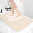 thumbnail image 1 of RLESO Non Slip Bathtub Mat,Anti Slip Shower Mat,Pvc Loofah Shower Mat Bathtub Mat Non Slip - 17.7X30 Inches,Quick-Drying Textured Bathroom Mat Without Suction Cups - Beige, 1 of 7
