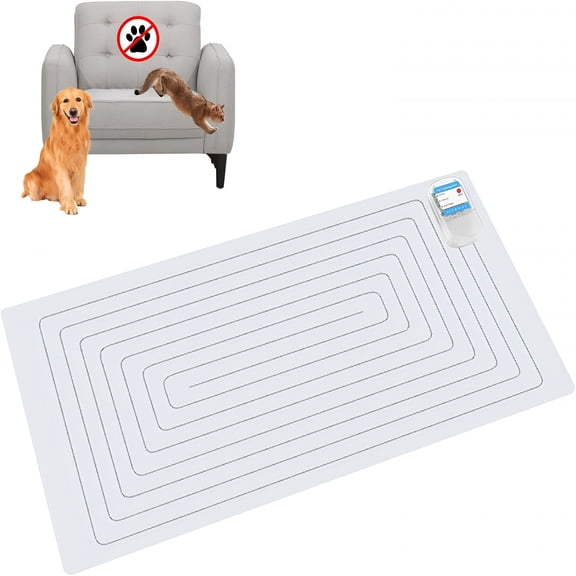 RLESO Pet Shock Mat Indoor,Safe Shock Training Pads for Dogs and Cats,Electric Repellent Mat Keeps Pets Off Couch,Sofa,Counter Top,3 Training Modes,30"X16"Rectangular,Battery Operated