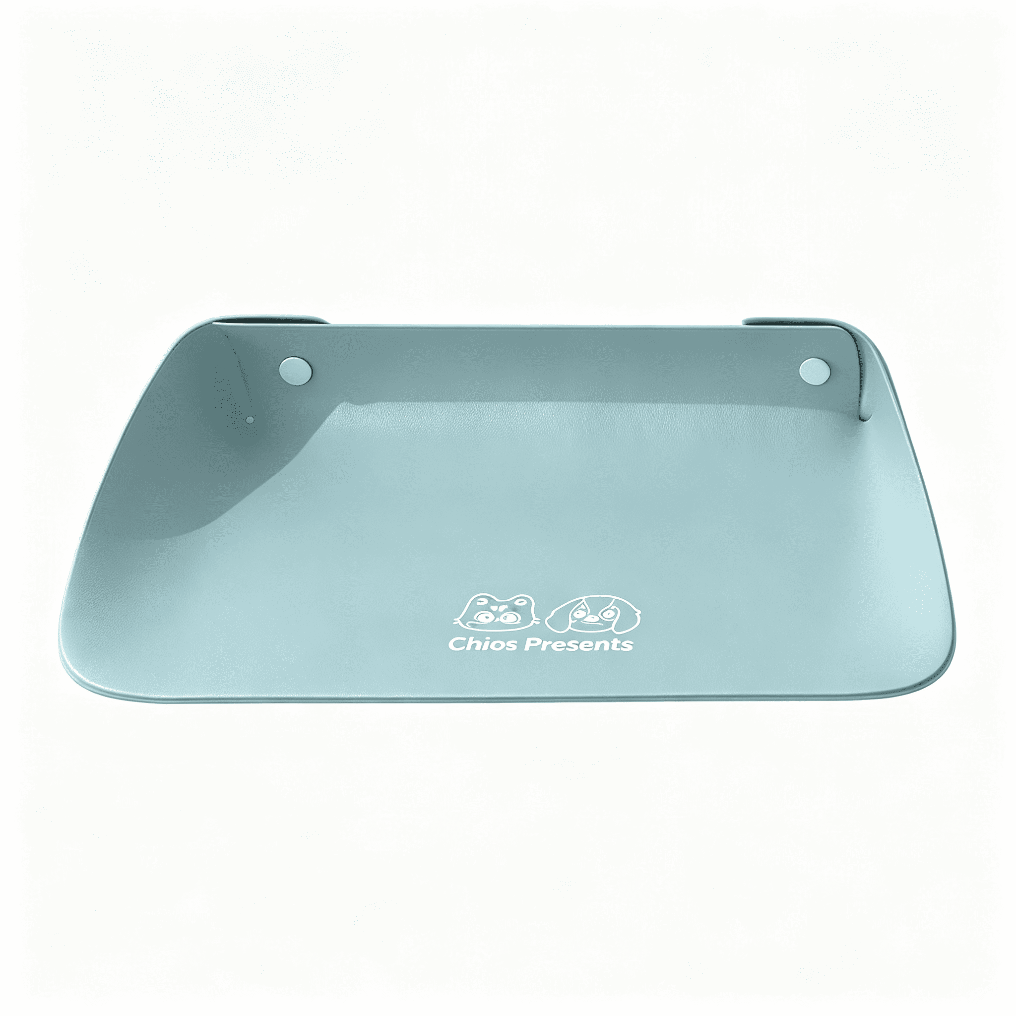 Water Mess RLESO Snap-Button Faux Leather Pet Food Mat,15.7