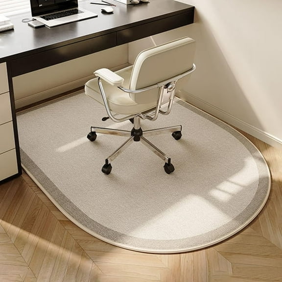 RLESO Soundproof Office Chair Mat for Carpet,Computer Gaming Rolling Chair Mat under Desk Low Office Rugs for Rolling Chairs