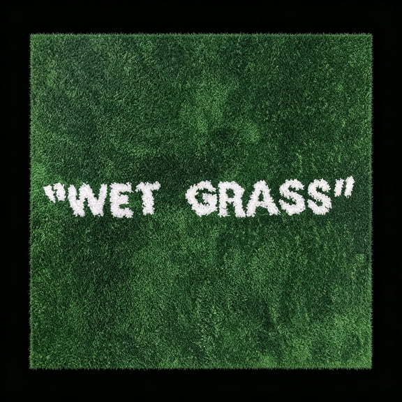 RLESO Wet Grass Rug - Green Grass Classic Handmade Flocked Area Rug - Hypebeast Home Decor Carpet - 20 * 32In (50 * 80Cm) Indoor Entryway/Bathroom Mat/Sneaker Display Mat - Artistic Premium