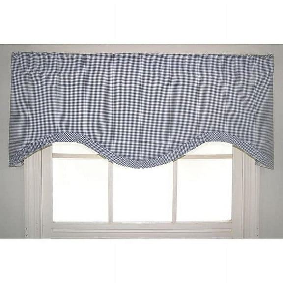 RLF HOME Crosswell Check Ruffled Cornice Valance