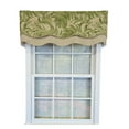 thumbnail image 1 of RLF Home 100% Cotton Breeze Glory  Fully lined Windows Rod Pocket Valance 50" x 16"  Green, 1 of 6