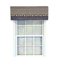 thumbnail image 1 of RLF Home 100% Cotton Cabin Tailored  Fully lined Windows Rod Pocket Valance 50" x 15"  Blue, 1 of 1