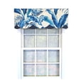 thumbnail image 1 of RLF Home 100% Cotton Plantain Petticoat  Fully lined Windows Rod Pocket Valance 50" x 15"  Navy, 1 of 1