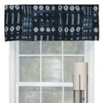 thumbnail image 1 of RLF Home Binary Tailored Window Treatment Valance 3" Rod Pocket 50" x 14" Navy Blue, 1 of 2