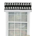 thumbnail image 1 of RLF Home Ele Banded 100% Cotton with Fully Lined 3" Rod Pocket Valnance for Windows 50" x 15" Black, 1 of 2