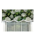 thumbnail image 1 of RLF Home Hydrangea Ruffled Provance valance Tuxedo Black. 3" Rod Pocket 50"W x 17"L, 1 of 2