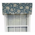 thumbnail image 1 of RLF Home Luxurious Modern Design Classic Basanti Petticoat Style Window Valance 50" x 15" Navy, 1 of 4