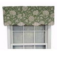 thumbnail image 1 of RLF Home Luxurious Modern Design Classic Basanti Petticoat Style Window Valance 50" x 15" Pine, 1 of 4