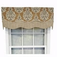 thumbnail image 1 of RLF Home Luxurious Modern Design Classic Jenna Glory Style Window Valance 50" x 16" Caramel, 1 of 4