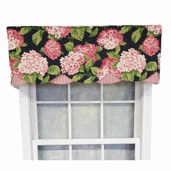 RLF Home Luxurious Modern Design Classic Summer Wind Petticoat Style Window Valance 50" x 15" Frolic