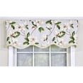 thumbnail image 1 of RLF Home Magnolia Ruffled Provance Valance Gray. 3" Rod Pocket, Layered. 50"W x 16"L, 1 of 2