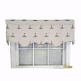 thumbnail image 1 of RLF Home Modern Design Classic Lighthouse Regal Style Window Valance 50" x 17" Vanilla, 1 of 4