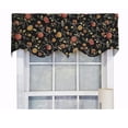 thumbnail image 1 of RLF Home Modern Design Classic Nightfall Regal Style Window Valance 50" x 17" Black, 1 of 4