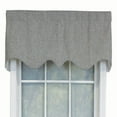 thumbnail image 1 of RLF Home R-Crosby Essential Solid Color Fabric Printed Regal Valance 3" Rod Pocket 50" x 17" Ash Gray, 1 of 3
