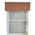 thumbnail image 1 of RLF Home Rusty Check Tailored 100% Cotton with Fully Lined 3" Rod Pocket Valnance for Windows 50" x 14" Red, 1 of 2