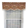 thumbnail image 1 of RLF Home Vivaldi Provence Pleated Ruffle Nature-Inspired Bird Motifs No Header Luxurious Home Decor Valance 50" x 14" Red, 1 of 1