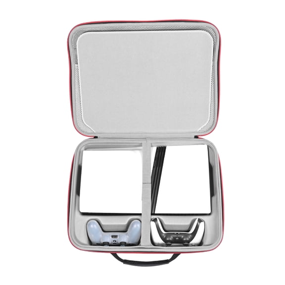 RLSOCO Carrying Case for PlayStation 5 Pro,Travel Protective Case for PS5 Pro Console,Controller x2,Charger x1,Portable Screen x1,Game Discs and other Accessories.