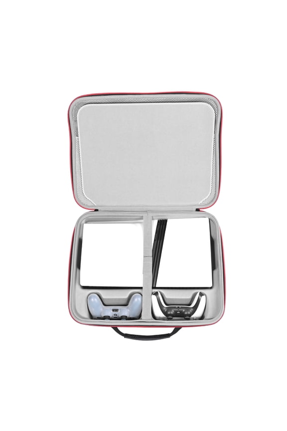 Carrying Case for PlayStation 5 Pro,Travel Protective Case for PS5 Pro Console,Controller x2,Charger x1,Portable Screen x1,Game Discs and other Accessories.
