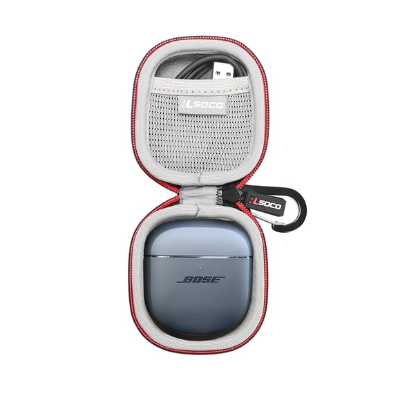 RLSOCO Hard Case for New QuietComfort Ultra/QuietComfort Earbuds II/Earbuds 2 Wireless Noise Cancelling Earbuds (Black)