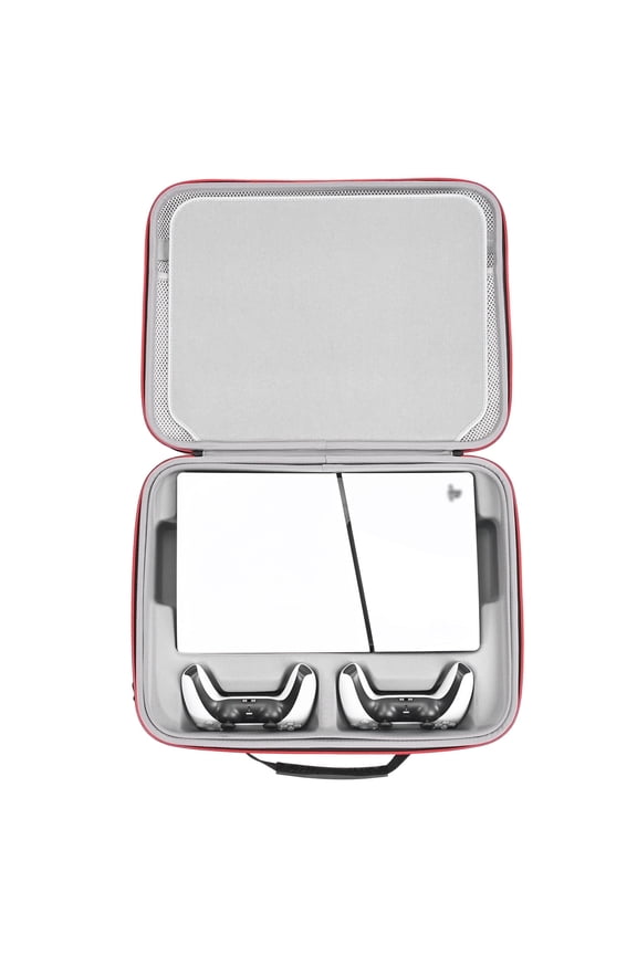 Hard Case for Playstation 5 Slim Digital Edition ,Travel Storage Bag for PS5 Slim Game Console,Controller x2,Charger x1,Portable Screen x1,Game Discs and other Accessories