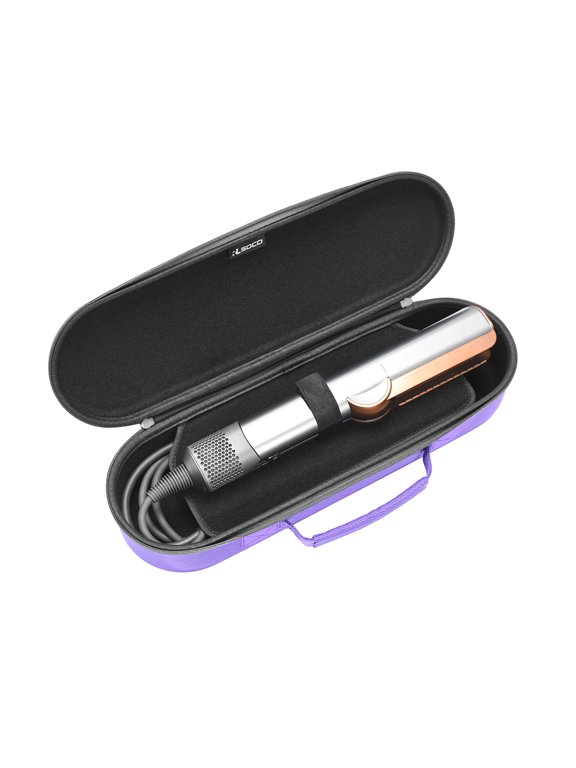 Travel Case for Dyson Airstrait/Corrale Hair Straightener (Purple)
