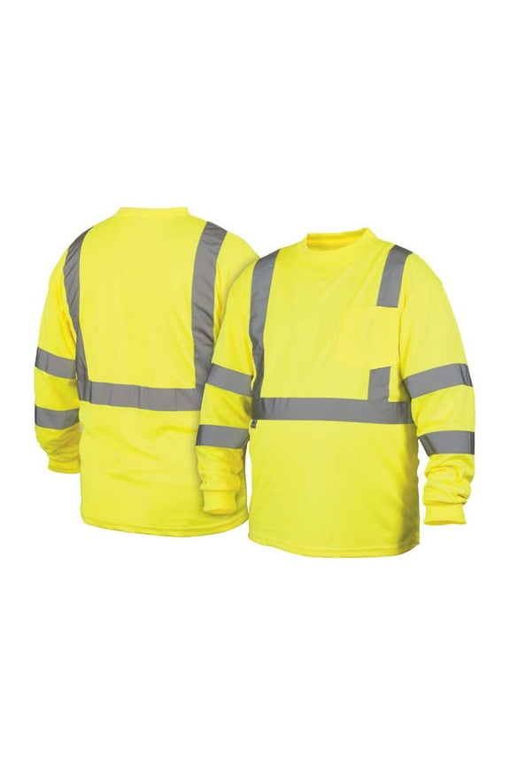 RLTS3110X2 2X Lime Safety Long Sleeve T-Shirt